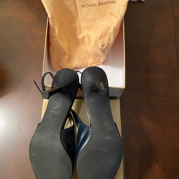 Michael Shannon Black Heeled Sandals - Picture 1 of 3